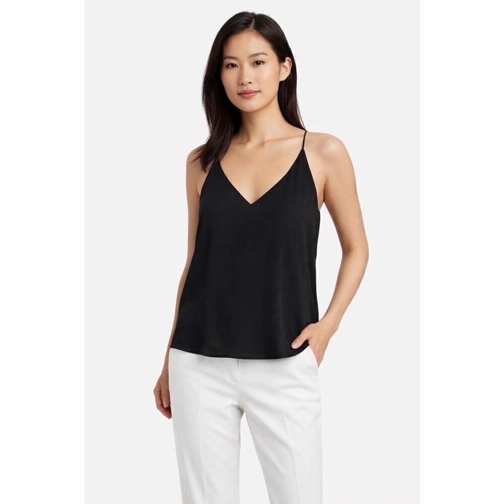 LOFT Black V-Neck Spaghetti Strap Top